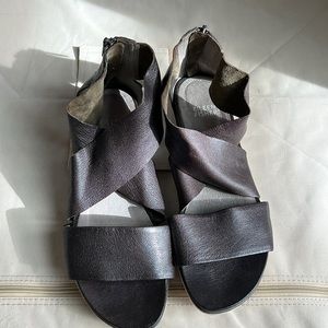 Sport Tumbled Leather Sneaker Sandal